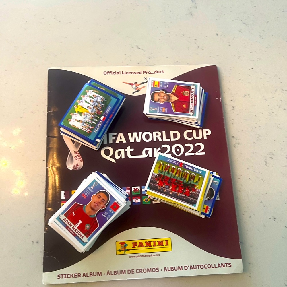 🚨MUST GO HUGE SALE🚨2022 Panini FIFA World Cup Sticker Book + World Cup Sticks